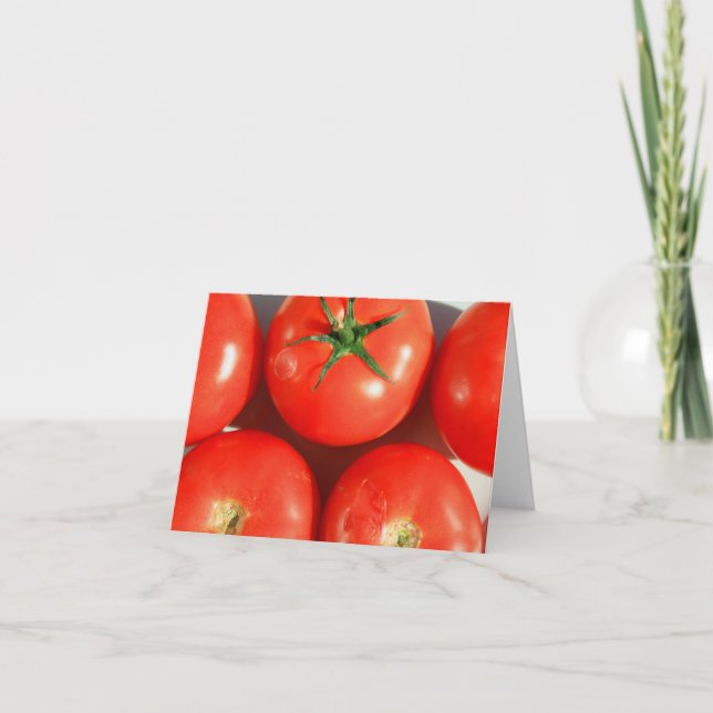 Rote Tomaten Notecard Karte (Vorderseite)