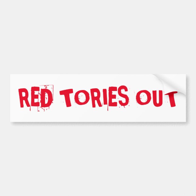Rote Torys heraus Autoaufkleber (Vorne)