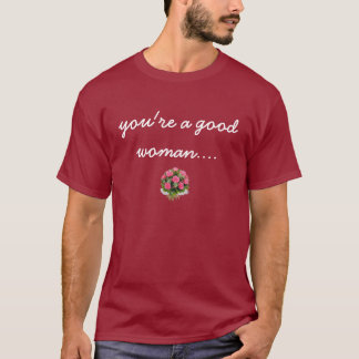Rote tote Rosen T-Shirt