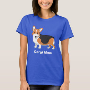 Rote Tricolor Pembroke Welsh Corgi Hündin T-Shirt