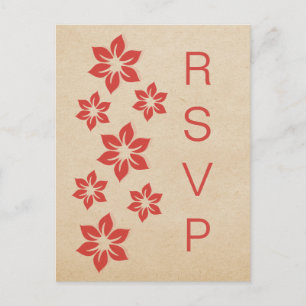 Rote Tropenflora UAWG Postkarte