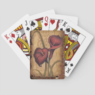 Rote Tulips II Spielkarten