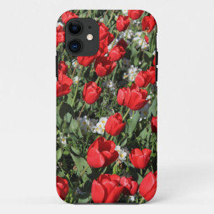 Rote Tulips und weiße Primrosen Case-Mate iPhone Hülle