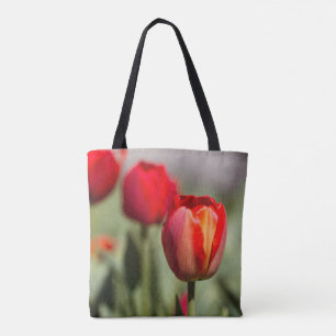 Rote Tulpe-Doppelbeschaffenheit