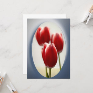 Rote Tulpen Einladung