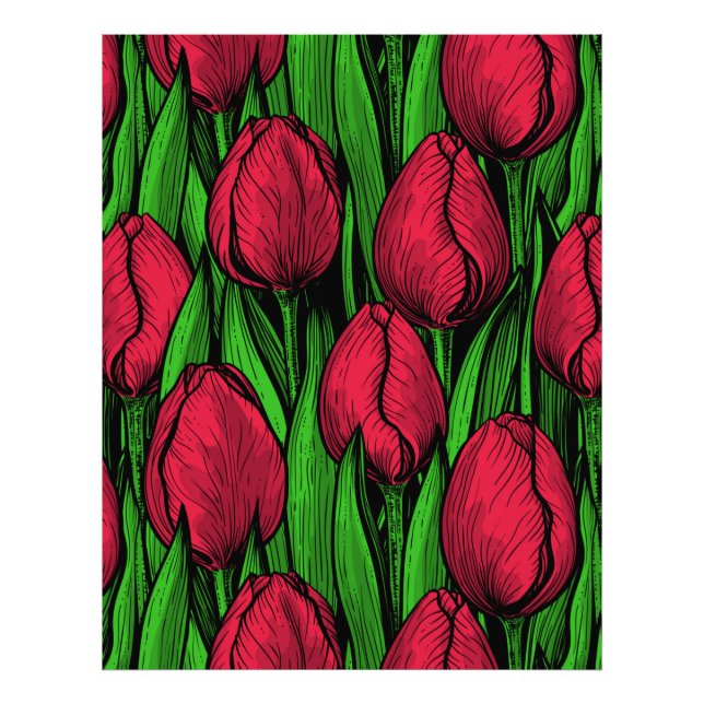 Rote Tulpen Fotodruck (Vorne)