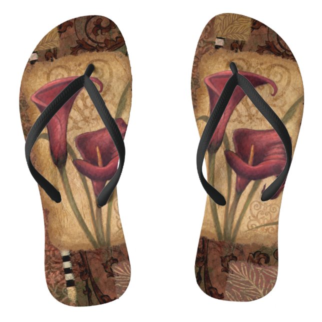 Rote Tulpen I Flip Flops (Fußbett)