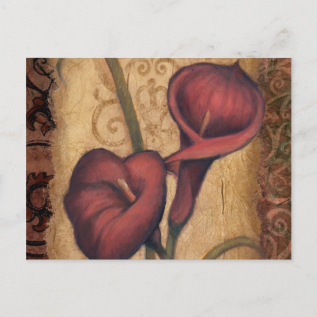 Rote Tulpen II Postkarte (Vorderseite)