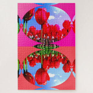 Rote Tulpen Puzzle
