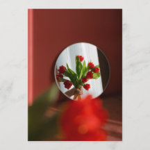 Rote Tulpen „Sei mein Valentinstag?“ Moderner Vale