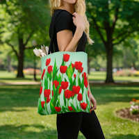 Rote Tulpen-Tasche