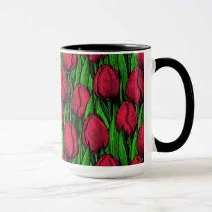Rote Tulpen Tasse