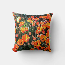 Rote Tulpen von Istanbul Kissen
