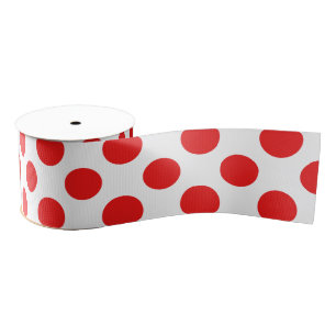 Rote Tupfen Ripsband