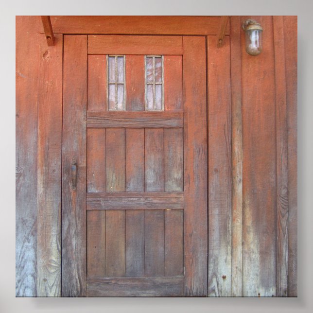 Rote Tür Poster (Vorne)