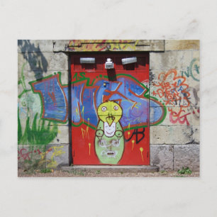 Rote Tür Postkarte