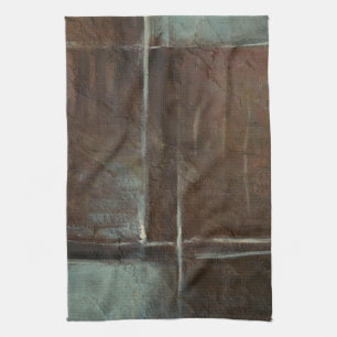 Rote u. graue Backsteinmauer Geschirrtuch