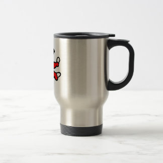 rote u. weiße footy PJ Reisebecher