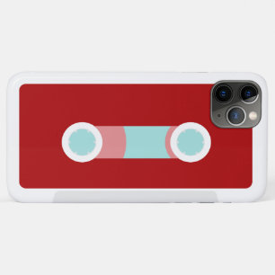 Rote und aqua-farbene Retro-Kassette Case-Mate iPhone Hülle