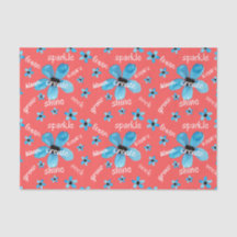 Rote und blaue Aquarellblumen mit Affirmationen