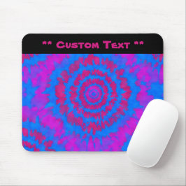 Rote und blaue Gefärbte Krawatte Maus-Pad mit benu Mousepad