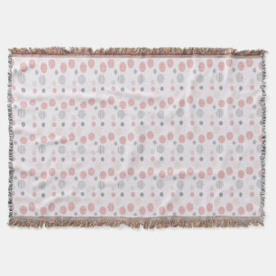 Rote und blaue Kreise auf weiß Decke