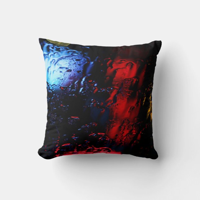 rote und blaue LED-Lampe Kissen (Vorderseite)