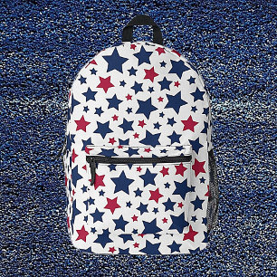 Rote und Blaue Sterne - Muster der amerikanischen Bedruckter Rucksack