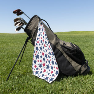 Rote und Blaue Sterne - Muster der amerikanischen Golfhandtuch