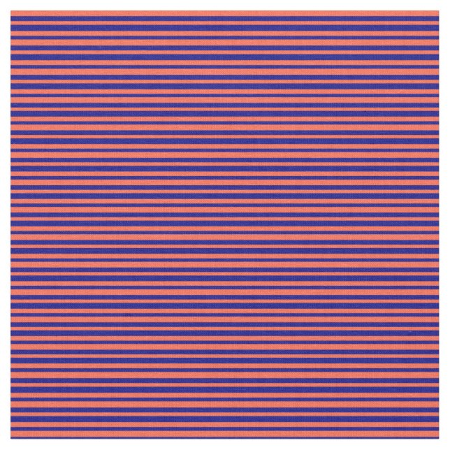 Rote und blaue Streifen/Linienmuster Stoff (Nahaufnahme)
