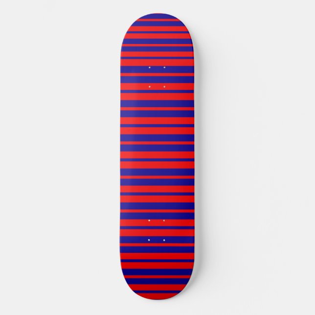 Rote und blaue Streifen Skateboard (Vorderseite)