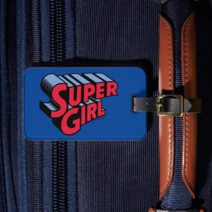 Rote und blaue Supergirl-Logo Gepäckanhänger