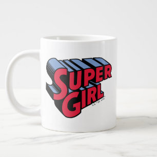 Rote und blaue Supergirl-Logo Jumbo-Tasse