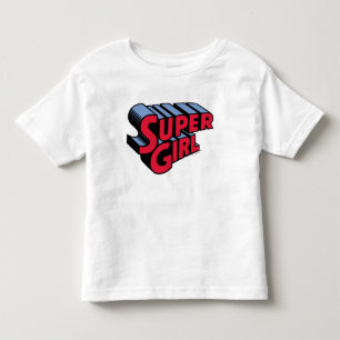 Rote und blaue Supergirl-Logo Kleinkind T-shirt