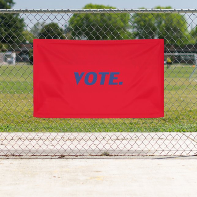 Rote und blaue Typografie Banner (Insitu)