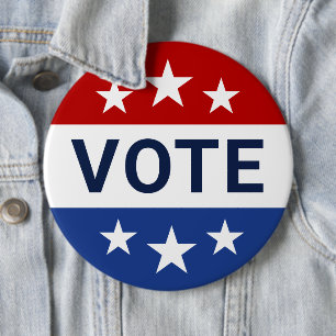 Rote und Blaue Wahl Button