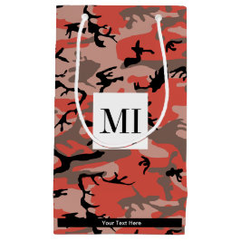 Rote und braune Camouflage, Militär, Armee Kleine Geschenktüte