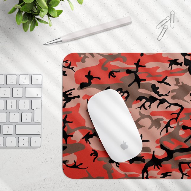 Rote und braune Camouflage, Militär, Armee Mousepad (Von Creator hochgeladen)