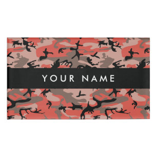 Rote und braune Camouflage, Militär, Armee Namenschild