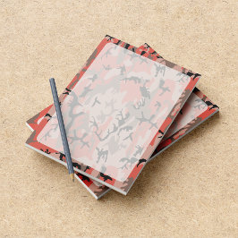 Rote und braune Camouflage, Militär, Armee Notizblock