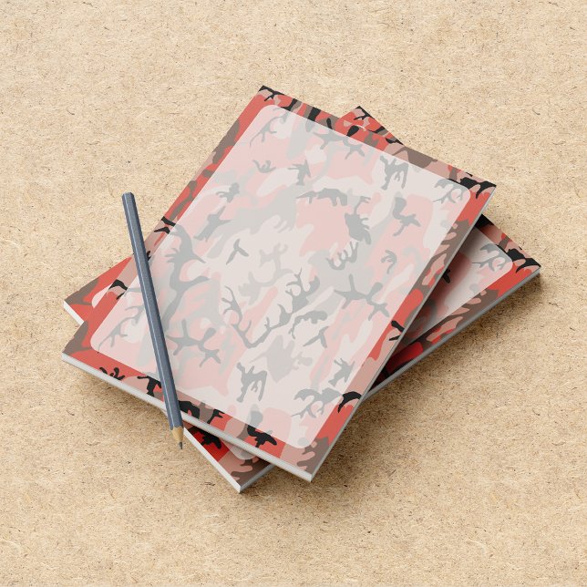 Rote und braune Camouflage, Militär, Armee Notizblock (Von Creator hochgeladen)