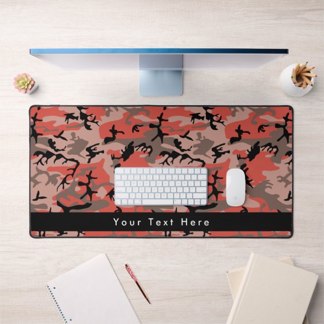 Rote und braune Camouflage, Militär, Armee Schreibtischunterlage (Büro 1)