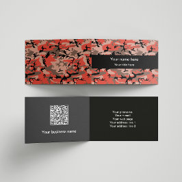 Rote und braune Camouflage, Militär, Armee Visitenkarten