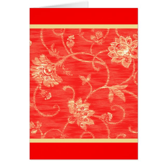 Rote und gelbe Blume Blühte Design (Vorne)