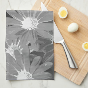 Rote und gelbe Blumen 2 Geschirrtuch