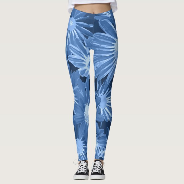 Rote und gelbe Blumen 3 Leggings (Vorderseite)