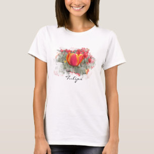 Rote und gelbe Tulpen T-Shirt