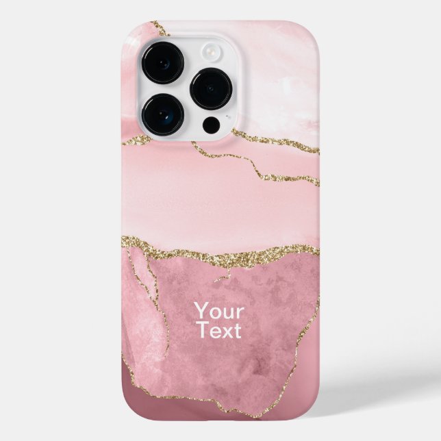 Röte und Gold Achat Case-Mate iPhone Hülle (Rückseite)