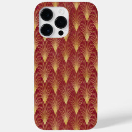 ROTE UND GOLD ART DECO-MUSTER Case-Mate iPhone 14 PRO MAX HÜLLE