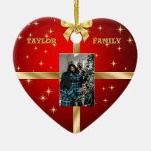 Rote und goldene Keramik Foto